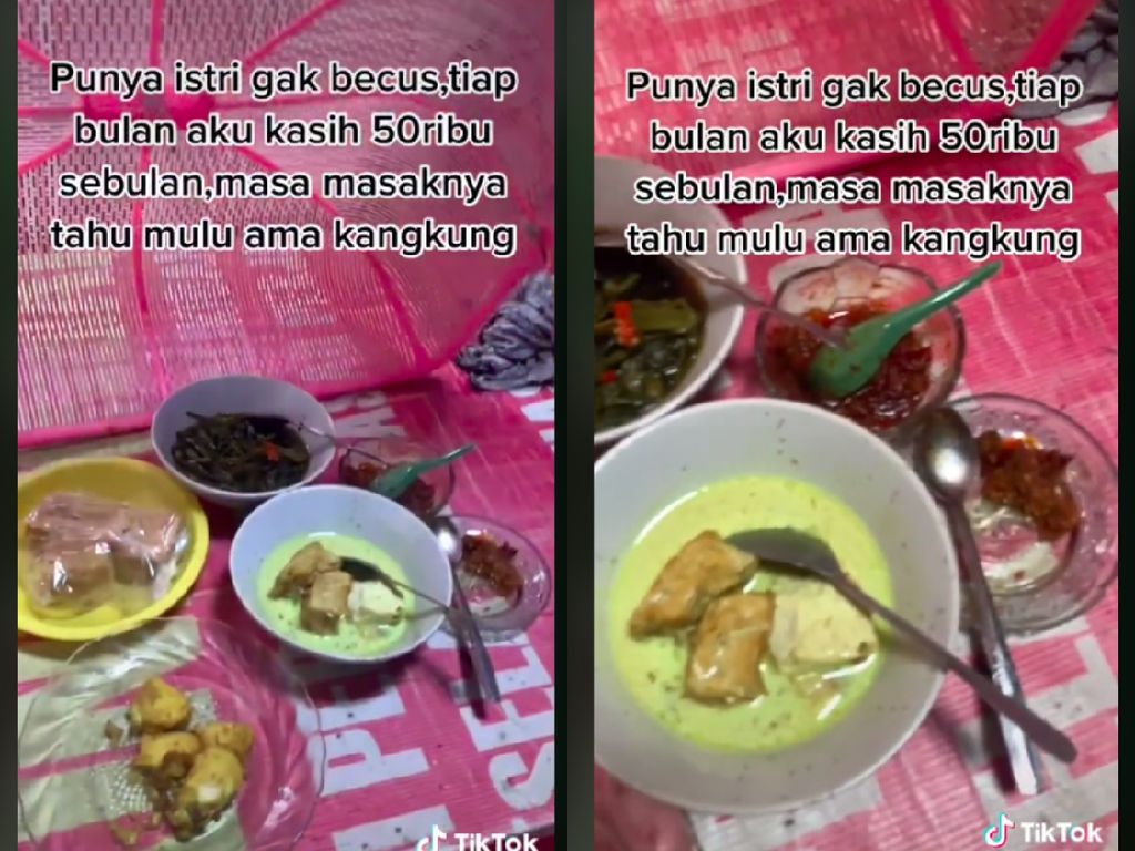 Beri Uang Belanja Rp 50 Ribu Sebulan, Pria Ini Protes Istri Masak Tahu dan Kangkung Beri Uang Belanja Rp 50 Ribu Sebulan, Pria Ini Protes Istri Masak Tahu dan Kangkung