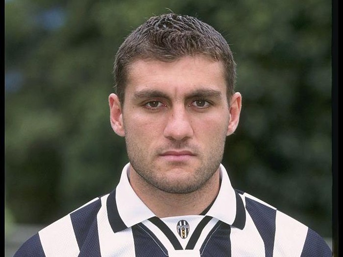 Aug 1996:  A portrait of Christian Vieri of Juventus taken during the club photocall. Mandatory Credit: Allsport UK