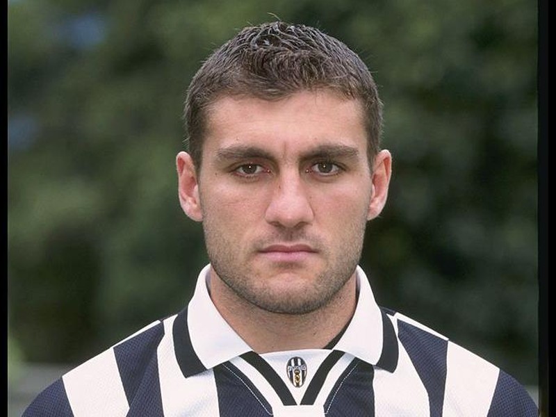 Aug 1996:  A portrait of Christian Vieri of Juventus taken during the club photocall. Mandatory Credit: Allsport UK