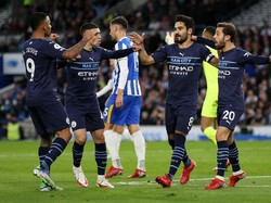 Babak I: Man City Unggul 3-0 atas Brighton
