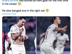 Meme Lord Ibrahimovic, Gol Bunuh Diri Pertama Tapi AC Milan Masih Menang