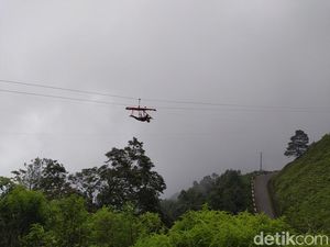 Bukan New Zealand, Ini Zipline di Gunung Telomoyo Magelang