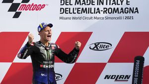 Quartararo Rayakan Gelar Juara Dunia MotoGP 2021