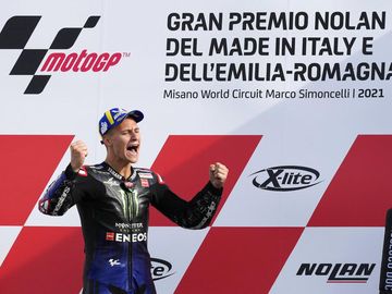 Quartararo Rayakan Gelar Juara Dunia MotoGP 2021