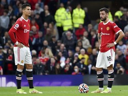 Hasil jeblok ini membuat posisi MU melorot di klasemen Liga Inggris. Anak asuh Ole Gunnar Solskjaer kini tertahan di peringkat 7 dengan 14 poin. AP Photo/Rui Vieira.