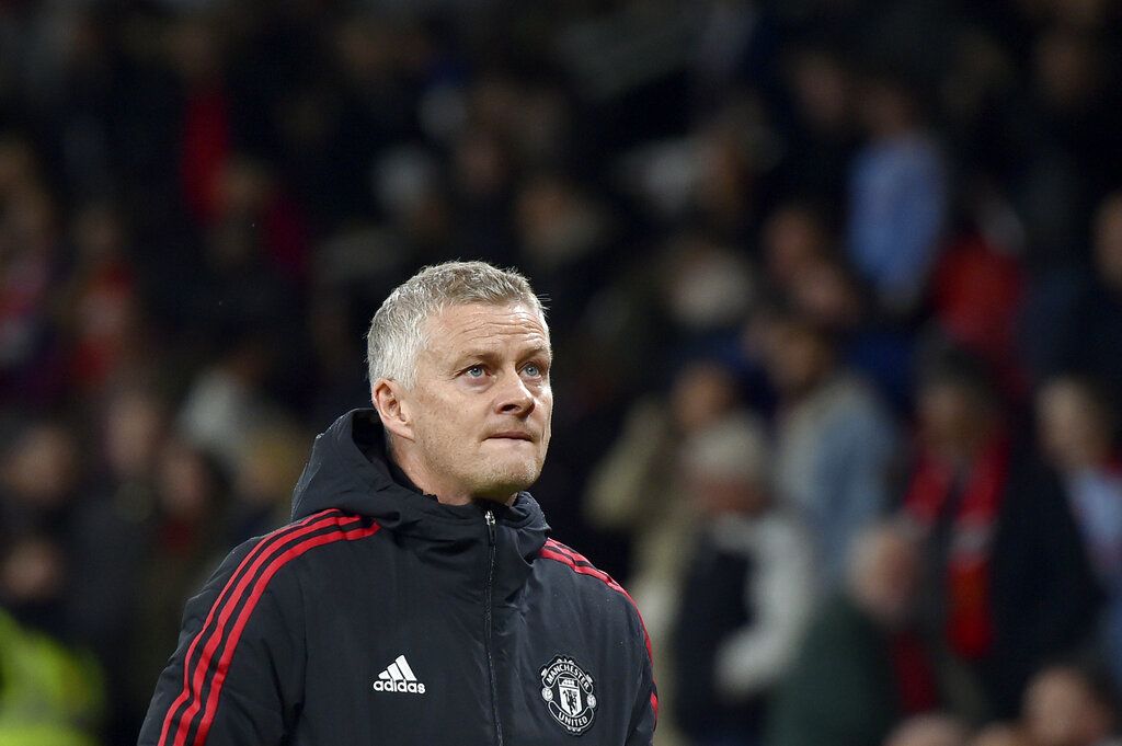 Ole Gunnar Solskjaer Manchester United's manager Ole Gunnar Solskjaer leaves the field at the end of the English Premier League soccer match between Manchester United and Liverpool at Old Trafford in Manchester, England, Sunday, Oct. 24, 2021. Liverpool won 5-0. (AP Photo/Rui Vieira)