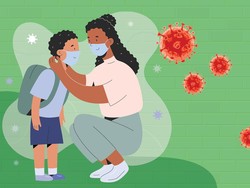 Prokes Nggak Boleh Lengah, Ini Tips Pakaikan Masker pada Anak