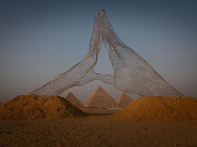 Pertama Kalinya! Piramida Giza Jadi Lokasi Pameran Seni