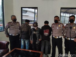 Ekspresi Lesu 3 Anggota Geng Motor Diciduk Usai Ugal-ugalan di Jalan