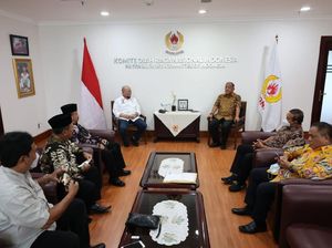 LaNyalla Dampingi PSHT Bertemu Ketum KONI, Bahas Polemik Kepengurusan