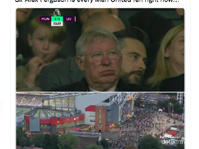 Wajah Merana Alex Ferguson Lihat MU Jadi Bahasan Netizen