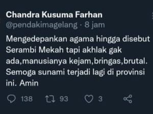 Anggota DPRA Akan Polisikan Warganet Viral Doakan Aceh Kena Tsunami Lagi