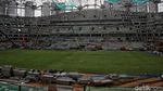 Penampakan Jakarta International Stadium Setelah Dipasang Rumput