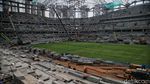 Penampakan Jakarta International Stadium Setelah Dipasang Rumput