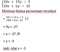 Sistem Persamaan Linear Dua Variabel Adalah - Homecare24