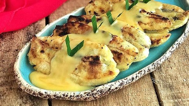 Resep Pisang Gapit Saus Durian
