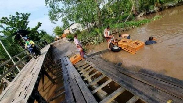 Tolong! Kondisi Jembatan di Riau Ini Memprihatinkan-Bahayakan Warga