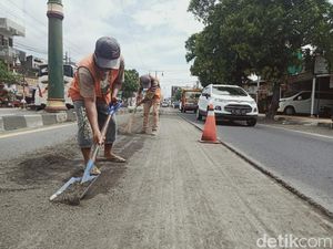 Antisipasi Musim Hujan, Ruas Jalan Yogya-Solo Diperbaiki