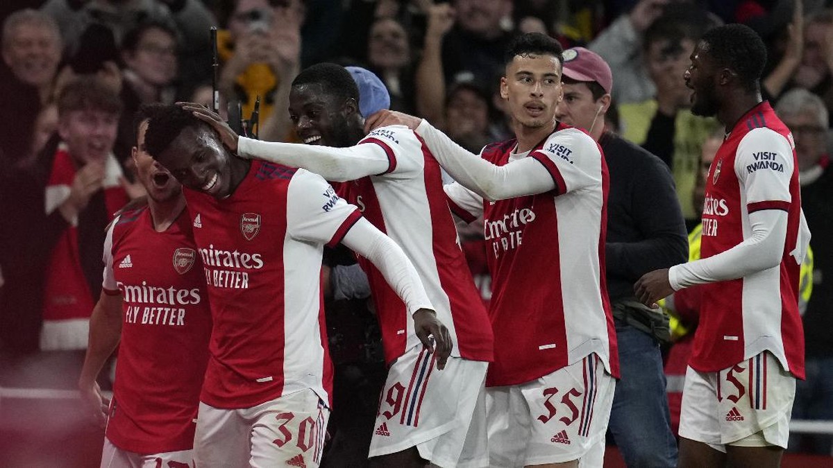 Arsenal dalam laju yang bagus seperti diungkapkan Eddie Nktiah. (Foto: AP/Matt Dunham)