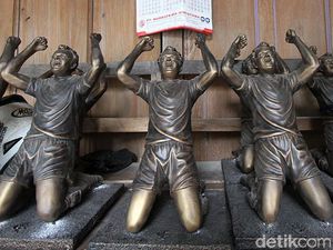 Patung Pemain Bola Made in Sukoharjo Tembus Eropa Patung Pemain Bola Made in Sukoharjo Tembus Eropa