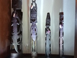 Hutan Kota-Freeport Gelar Pameran Ukiran Suku Kamoro, Segini Harganya!