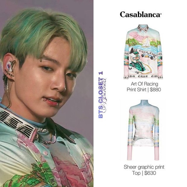 Harga outfit Jungkook ketika konser PTD on Stage