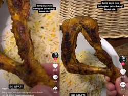 Pesan Nasi Ayam Goreng, Wanita Ini Ngakak Dapat Ayam Nungging