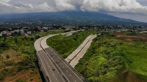 Potret Proyek Tol Bocimi dari Udara