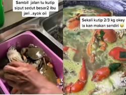 Ayah Rela Cari Kepiting Malam Hari untuk Makan Putrinya yang Mudik