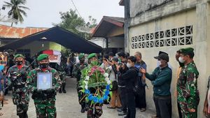 Potret Suasana Pemakaman Kapten Intelijen TNI Tewas Ditembak di Aceh