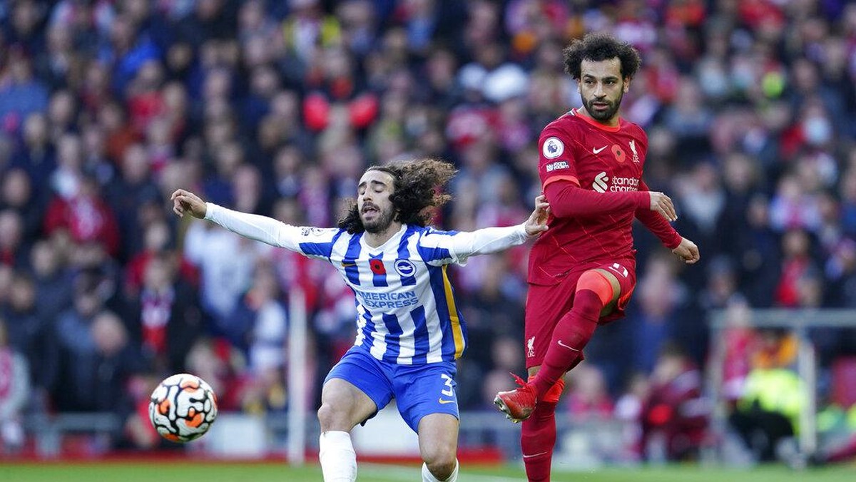 Liverpool diimbangi Brighton 2-2 setelah memimpin dua gol duluan (AP/Jon Super)