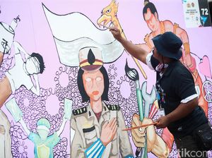 Para Seniman Kritik Polri Lewat Mural Para Seniman Kritik Polri Lewat Mural