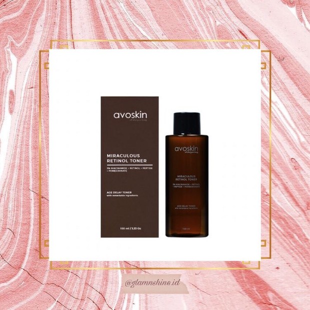 Avoskin Miraculous Retinol Toner/Instagram.com/glamandshine.id Avoskin Miraculous Retinol Toner/Instagram.com/glamandshine.id