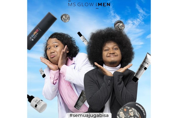 Babe Cabita dan Marshel Widianto sebagai brand ambassador MS Glow For Men | Foto: instagram/msglowformen