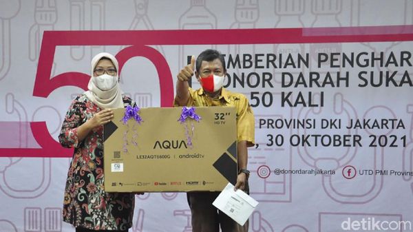 Mantap! PMI DKI Bagi-bagi Emas Hingga Kulkas ke Pendonor Darah