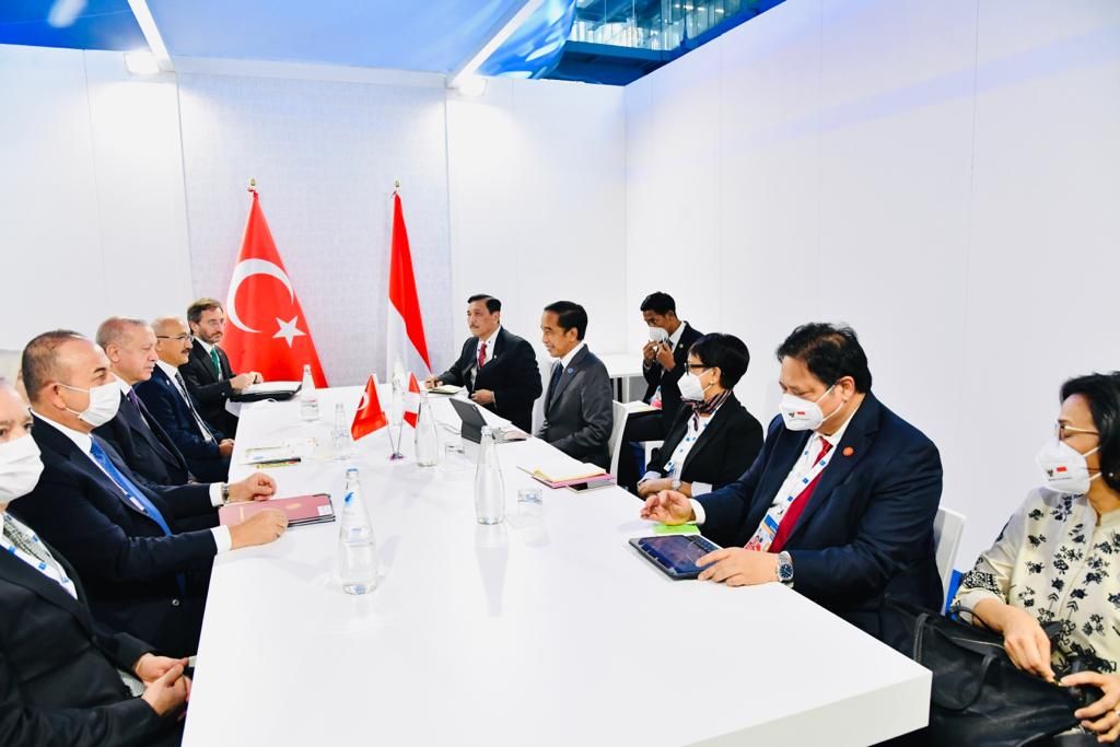 Perrtemuan Presiden RI Jokowi bersama Presiden Turki Erdogan (Foto: Laily Rachev - Biro Pers Sekretariat Presiden)