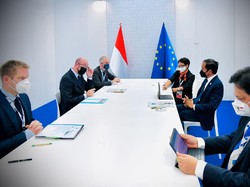 Jokowi Bertemu Presiden Dewan Eropa, Bahas Afghanistan hingga Iklim
