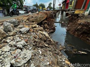 Proyek Saluran Air di Bekasi Ancam Keselamatan Pengendara Proyek Saluran Air di Bekasi Ancam Keselamatan Pengendara
