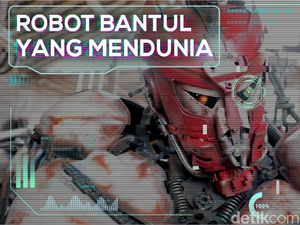 Pria Bantul Pembuat Robot Berbahan Motor Rongsok