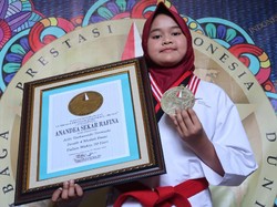 Keren! Dalam 20 Hari Taekwondoin Kelas 5 SD Ini Sabet 4 Medali Emas