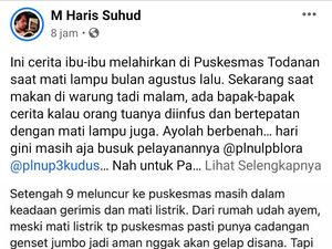 Ibu Melahirkan Pakai Cahaya Senter HP di Puskesmas, Ini Kata Bupati Blora