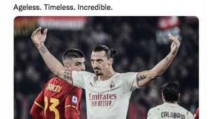 40 Tahun 400 Gol, Zlatan Ibrahimovic Bikin Takjub Netizen