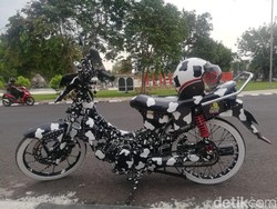 Unik! Pria Sumedang ini Sudah Modifikasi Seribu Motor, Semua Bercorak Anjing Dalmatian