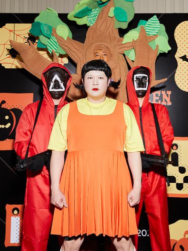 Shindong Super Junior tampil ala Younghee Squid Game