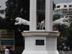 3 Patung Maung di Persimpangan Jalan Bandung Hilang, Kenapa?