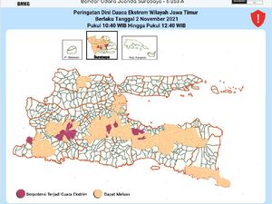 Adem, Surabaya dan Beberapa Wilayah Jatim Diprediksi Hujan Pagi hingga Siang