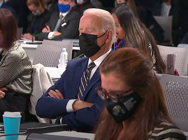 Waduh, Joe Biden Ketiduran Saat Pidato Pembukaan KTT COP26
