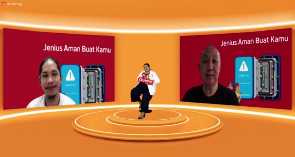 Screenshoot Acara Press Conference 'Jenius Aman'