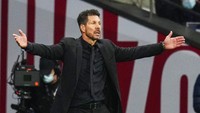 Simeone, ia mampu membawa Atletico Madrid meraih gelar LaLiga mengakhiri dominasi Real Madrid dan Barcelona dalam enam tahun terakhir. (AP/Manu Fernandez)