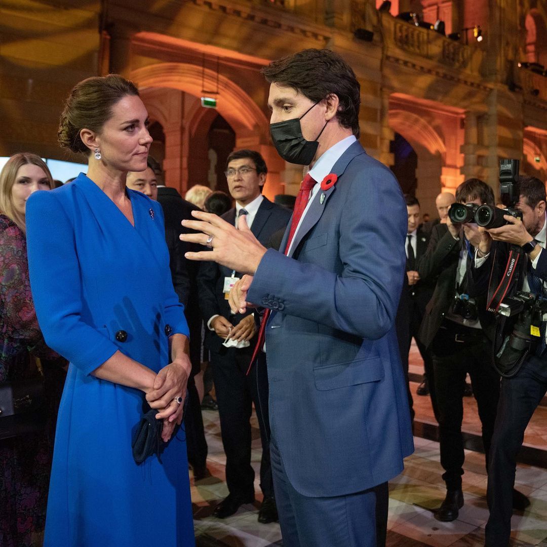 Kate Middleton Justin Trudeau di Cop26